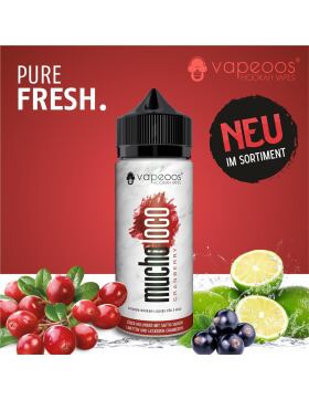VAPEOOS&copy; Liquid 0mg Nikotin - Mucho Loco Cranberry