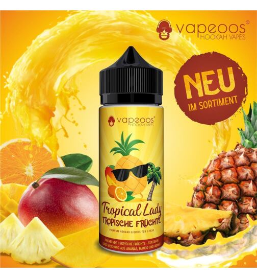 VAPEOOS&copy; Liquid 0mg Nikotin - Tropical Lady Tropic Fruits